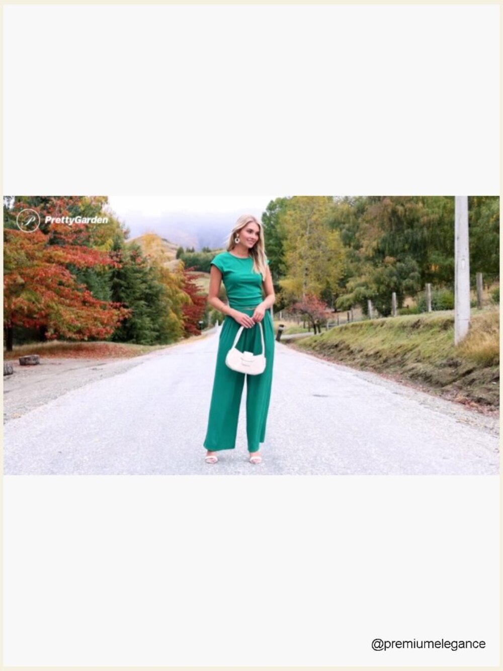 Cap Sleeve Ruched Crop Top Wide Leg Pants Set Tracksuit Lounge - Picture 7 of 7